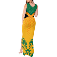 Personalised Jamaica Football Tank Maxi Dress Reggae Girlz Lion Sporty Style - Wonder Print Shop