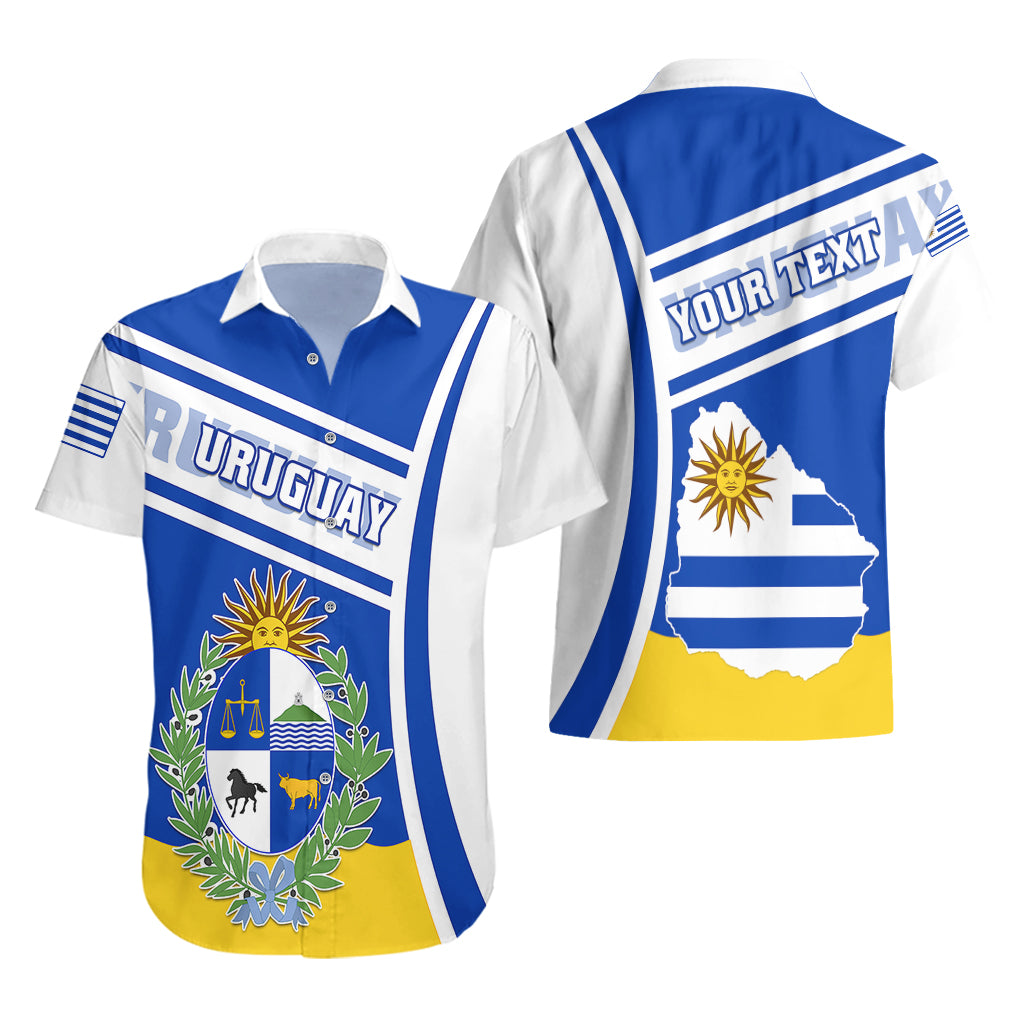 Personalised Uruguay Hawaiian Shirt Uruguayan Coat Of Arms - Wonder Print Shop