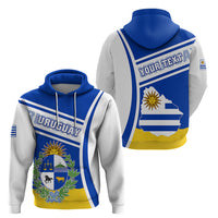 Personalised Uruguay Hoodie Uruguayan Coat Of Arms - Wonder Print Shop