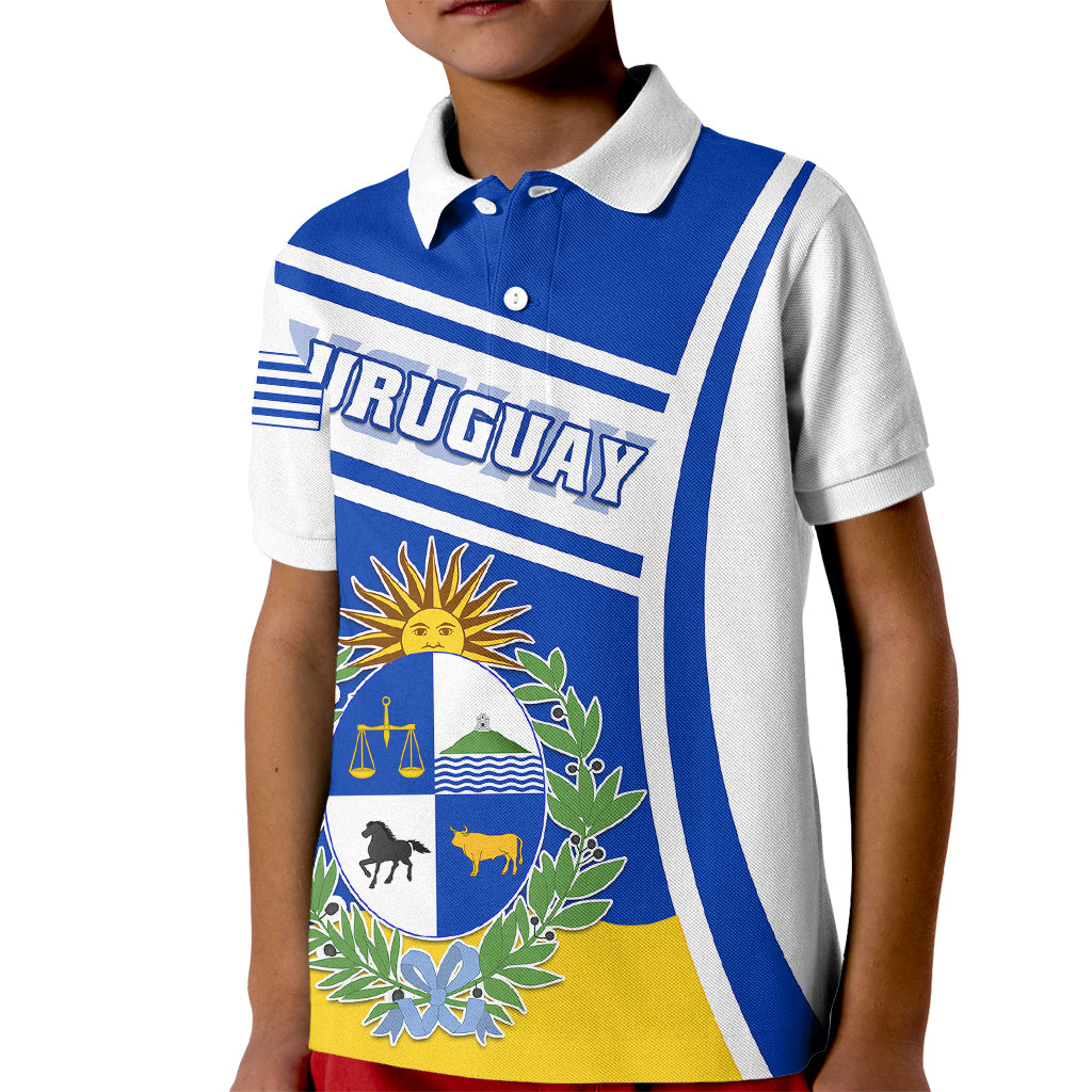 personalised-uruguay-kid-polo-shirt-uruguayan-coat-of-arms