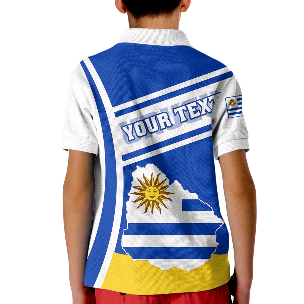 Personalised Uruguay Kid Polo Shirt Uruguayan Coat Of Arms - Wonder Print Shop