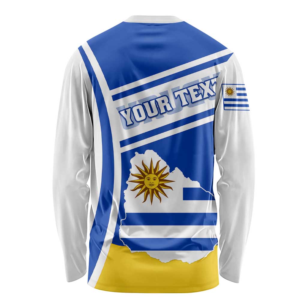 Personalised Uruguay Long Sleeve Shirt Uruguayan Coat Of Arms LT01