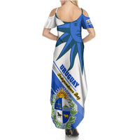 Uruguay Independence Day Summer Maxi Dress Uruguayan Sol de Mayo Special Version - Wonder Print Shop