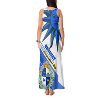 Uruguay Independence Day Tank Maxi Dress Uruguayan Sol de Mayo Special Version - Wonder Print Shop