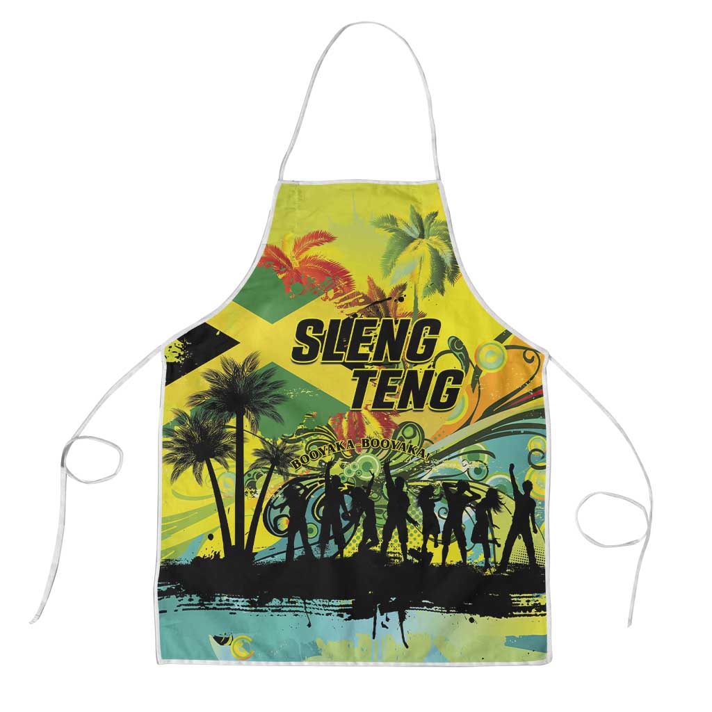 Jamaica Sleng Teng Riddim Apron Booyaka Booyaka - Wonder Print Shop