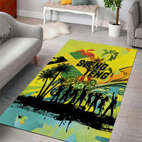 Jamaica Sleng Teng Riddim Area Rug Booyaka Booyaka - Wonder Print Shop