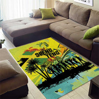 Jamaica Sleng Teng Riddim Area Rug Booyaka Booyaka - Wonder Print Shop
