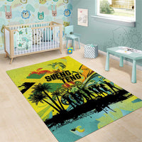 Jamaica Sleng Teng Riddim Area Rug Booyaka Booyaka - Wonder Print Shop