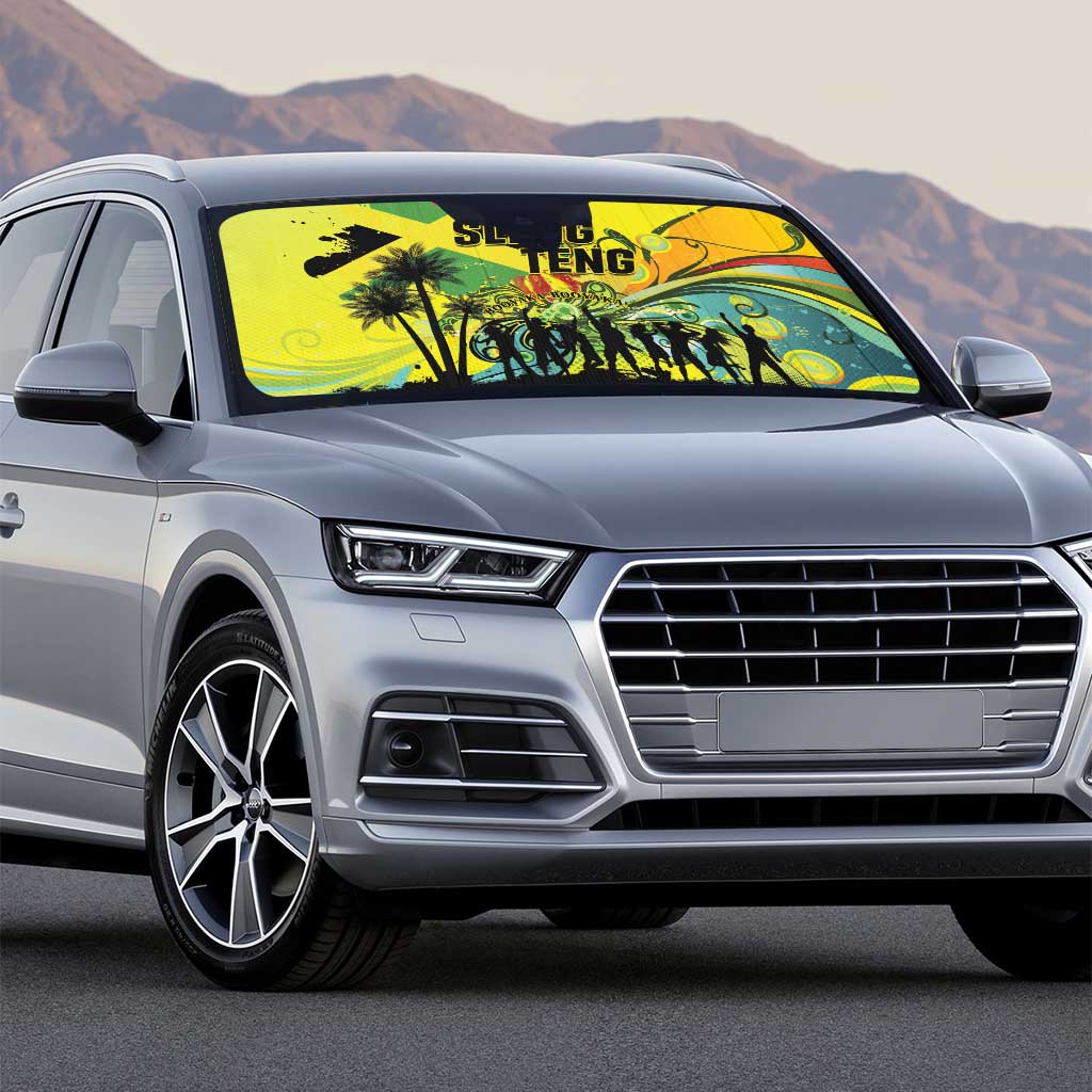 Jamaica Sleng Teng Riddim Auto Sun Shade Booyaka Booyaka - Wonder Print Shop