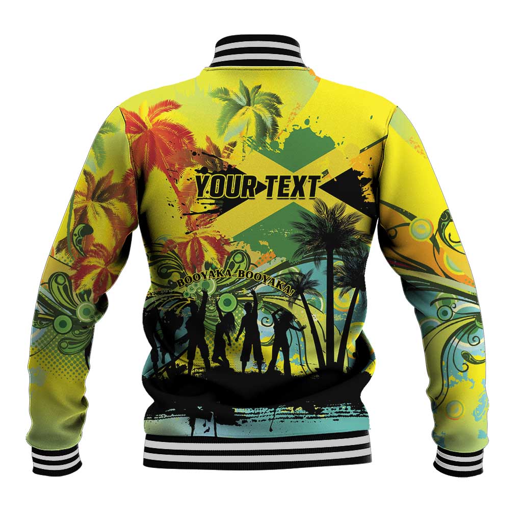 Personalized Jamaica Sleng Teng Riddim Baseball Jacket Booyaka Booyaka - Wonder Print Shop