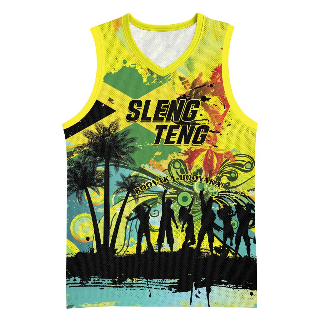 Personalized Jamaica Sleng Teng Riddim Basketball Jersey Booyaka Booyaka - Wonder Print Shop