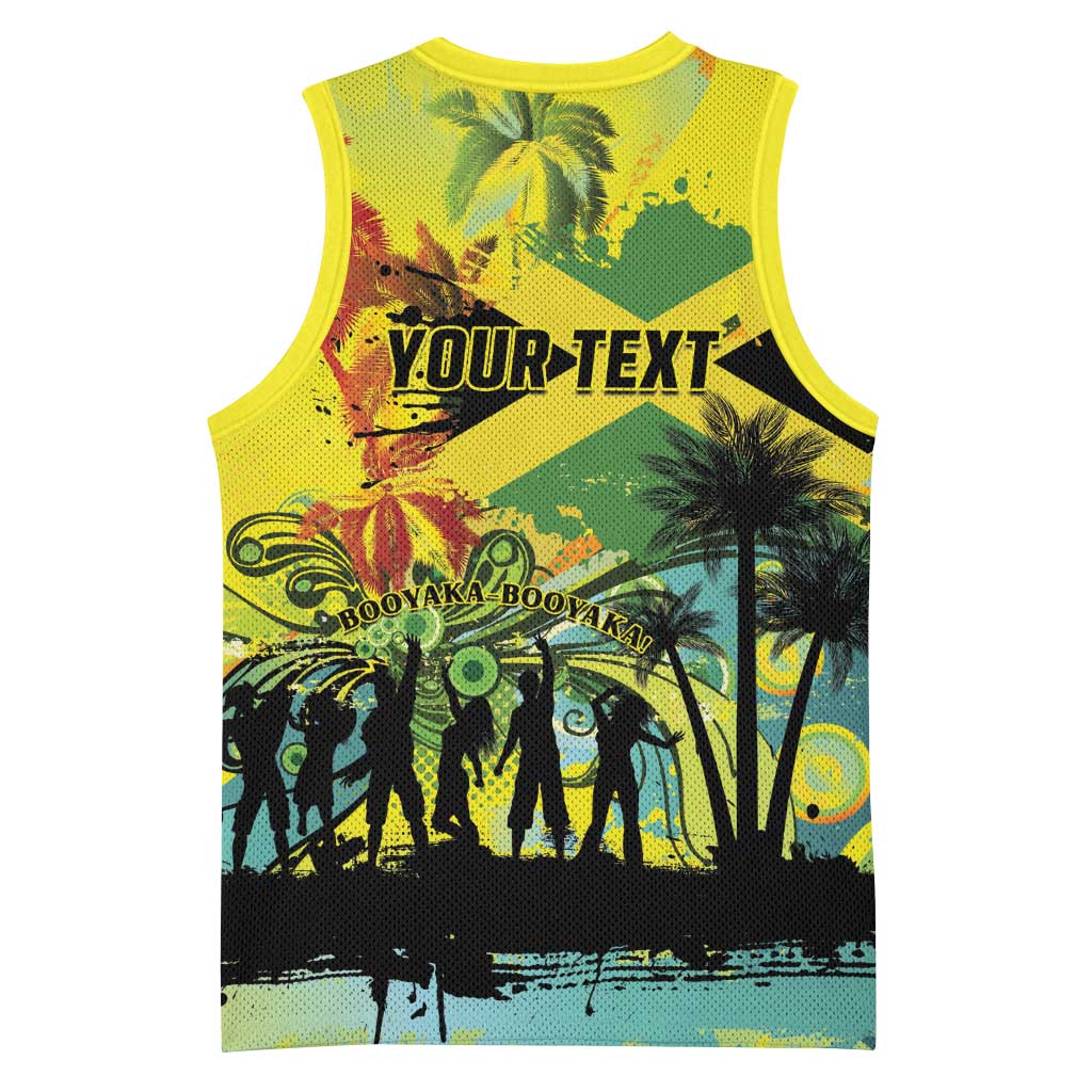 Personalized Jamaica Sleng Teng Riddim Basketball Jersey Booyaka Booyaka - Wonder Print Shop