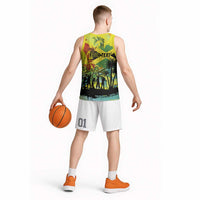 Personalized Jamaica Sleng Teng Riddim Basketball Jersey Booyaka Booyaka - Wonder Print Shop