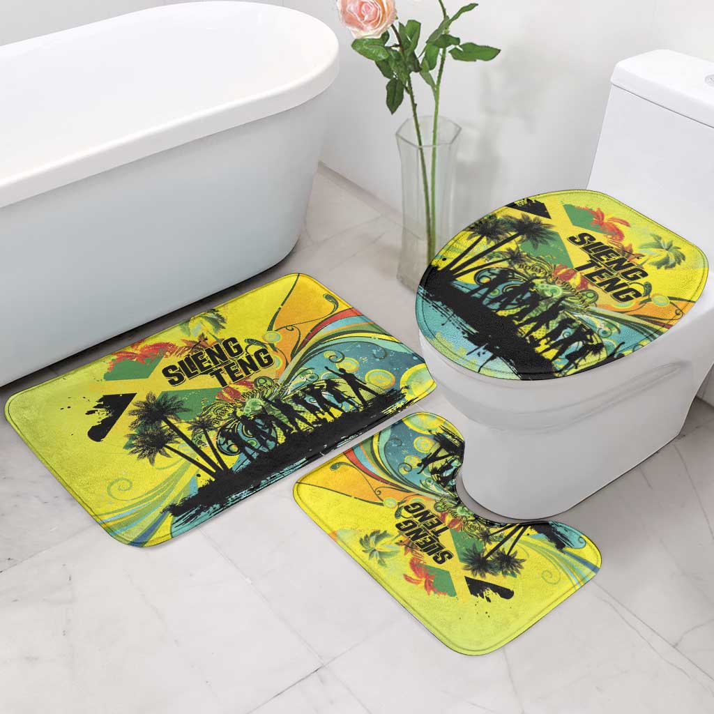 Jamaica Sleng Teng Riddim Bathroom Set Booyaka Booyaka - Wonder Print Shop
