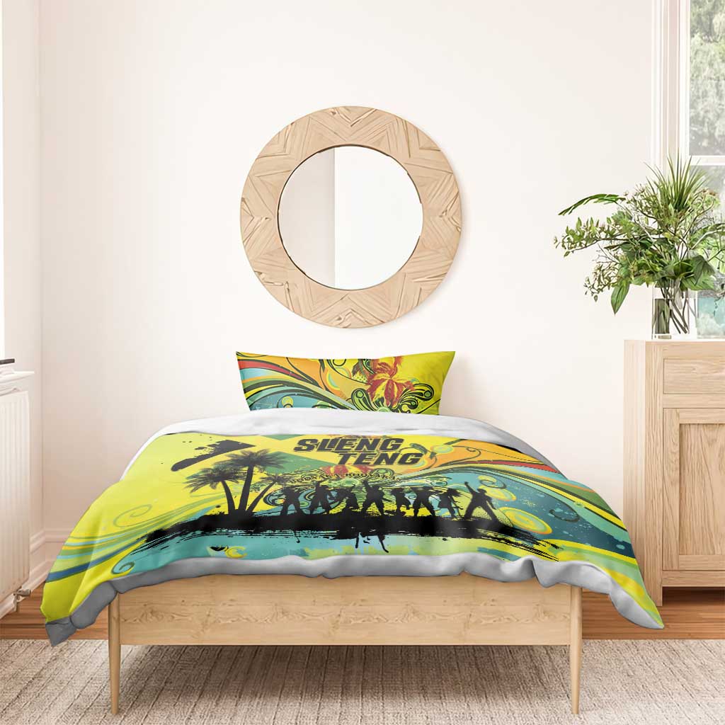 Jamaica Sleng Teng Riddim Bedding Set Booyaka Booyaka - Wonder Print Shop
