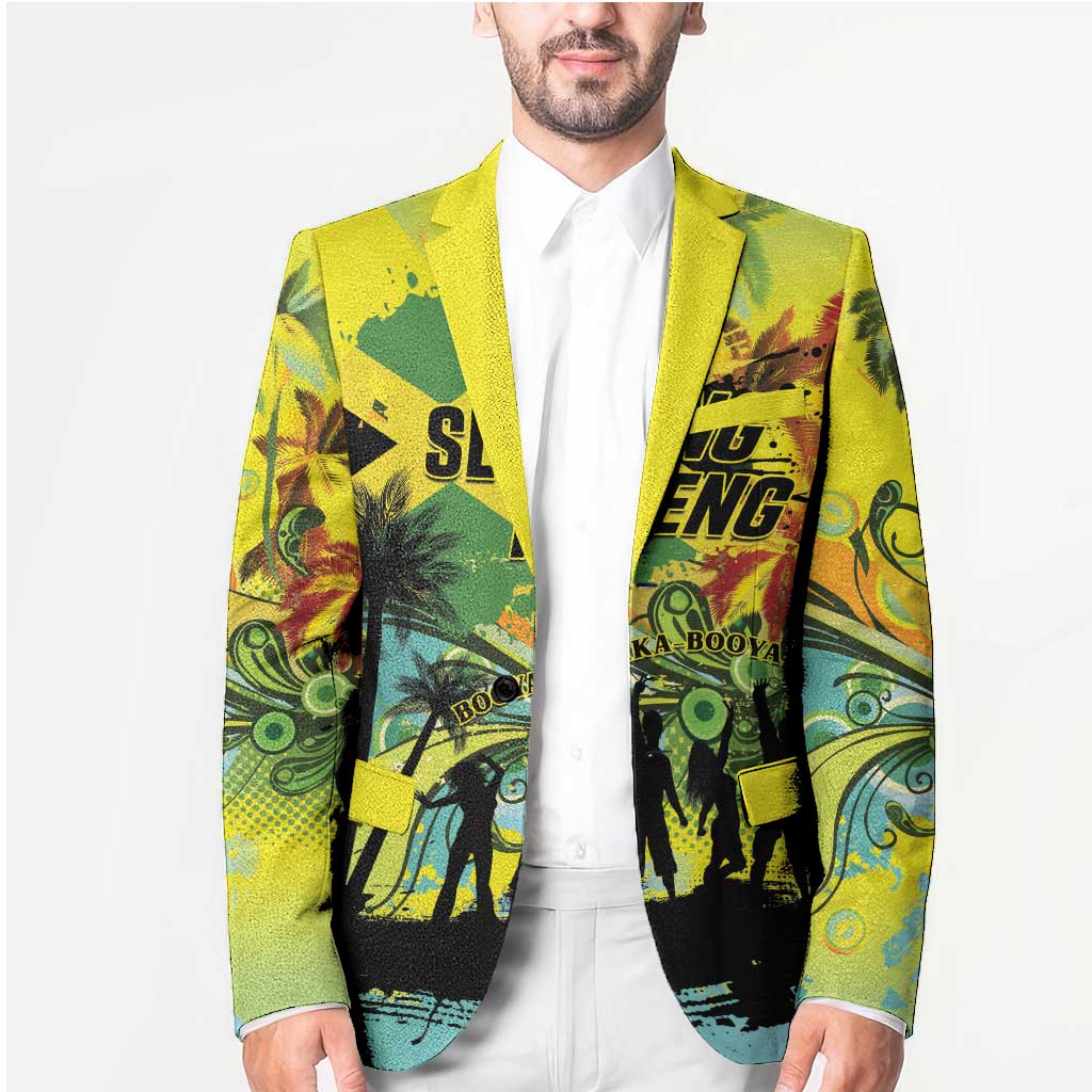 Personalized Jamaica Sleng Teng Riddim Blazer Booyaka Booyaka - Wonder Print Shop