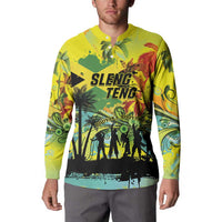 Personalized Jamaica Sleng Teng Riddim Button Sweatshirt Booyaka Booyaka - Wonder Print Shop