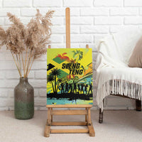 Jamaica Sleng Teng Riddim Canvas Wall Art Booyaka Booyaka - Wonder Print Shop