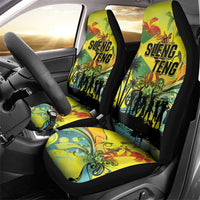 Jamaica Sleng Teng Riddim Car Seat Cover Booyaka Booyaka - Wonder Print Shop
