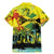 Personalized Jamaica Sleng Teng Riddim Family Matching Mermaid Dress and Hawaiian Shirt Booyaka Booyaka - Wonder Print Shop