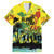 Personalized Jamaica Sleng Teng Riddim Family Matching Short Sleeve Bodycon Dress and Hawaiian Shirt Booyaka Booyaka - Wonder Print Shop