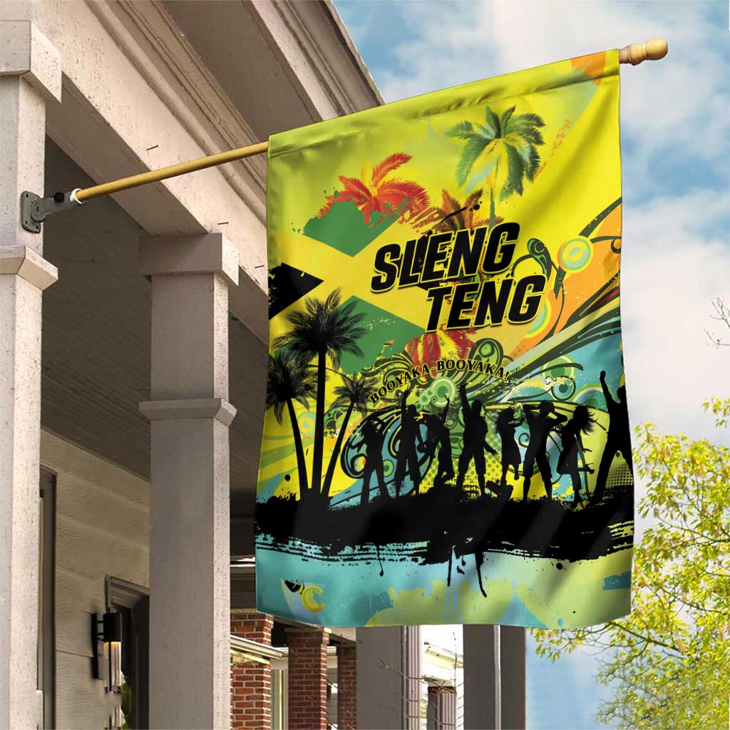 Jamaica Sleng Teng Riddim Garden Flag Booyaka Booyaka - Wonder Print Shop