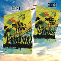 Jamaica Sleng Teng Riddim Garden Flag Booyaka Booyaka - Wonder Print Shop