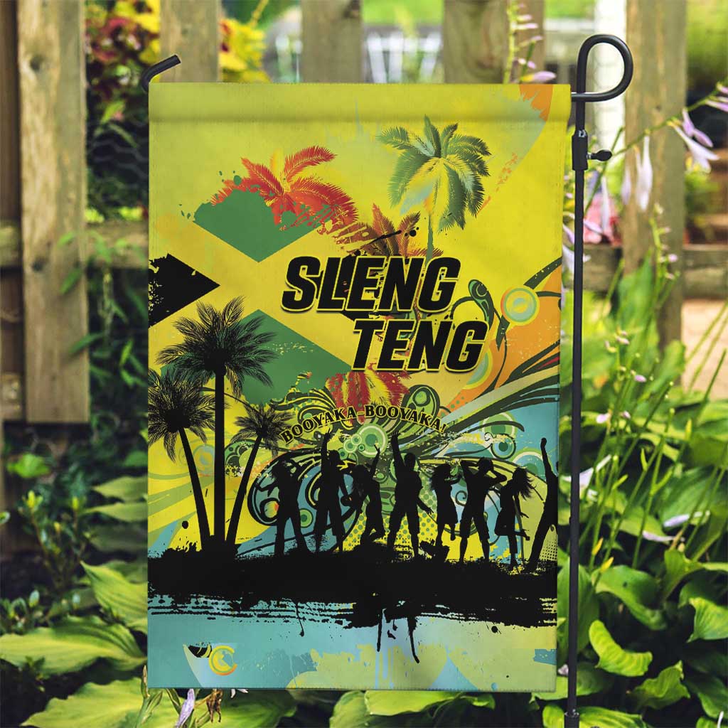 Jamaica Sleng Teng Riddim Garden Flag Booyaka Booyaka - Wonder Print Shop