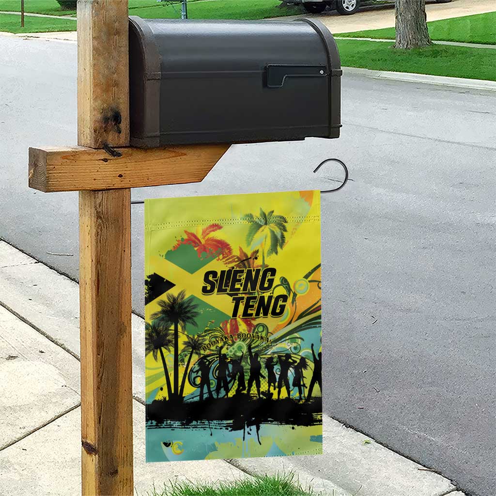 Jamaica Sleng Teng Riddim Garden Flag Booyaka Booyaka - Wonder Print Shop