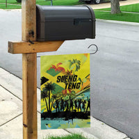 Jamaica Sleng Teng Riddim Garden Flag Booyaka Booyaka - Wonder Print Shop