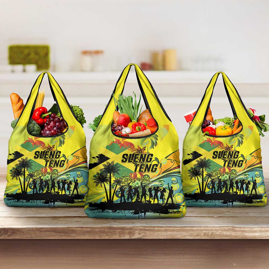 Jamaica Sleng Teng Riddim Grocery Bag Booyaka Booyaka - Wonder Print Shop