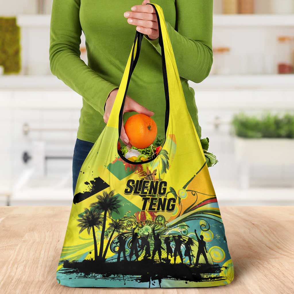 Jamaica Sleng Teng Riddim Grocery Bag Booyaka Booyaka - Wonder Print Shop