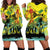 Personalized Jamaica Sleng Teng Riddim Hoodie Dress Booyaka Booyaka - Wonder Print Shop