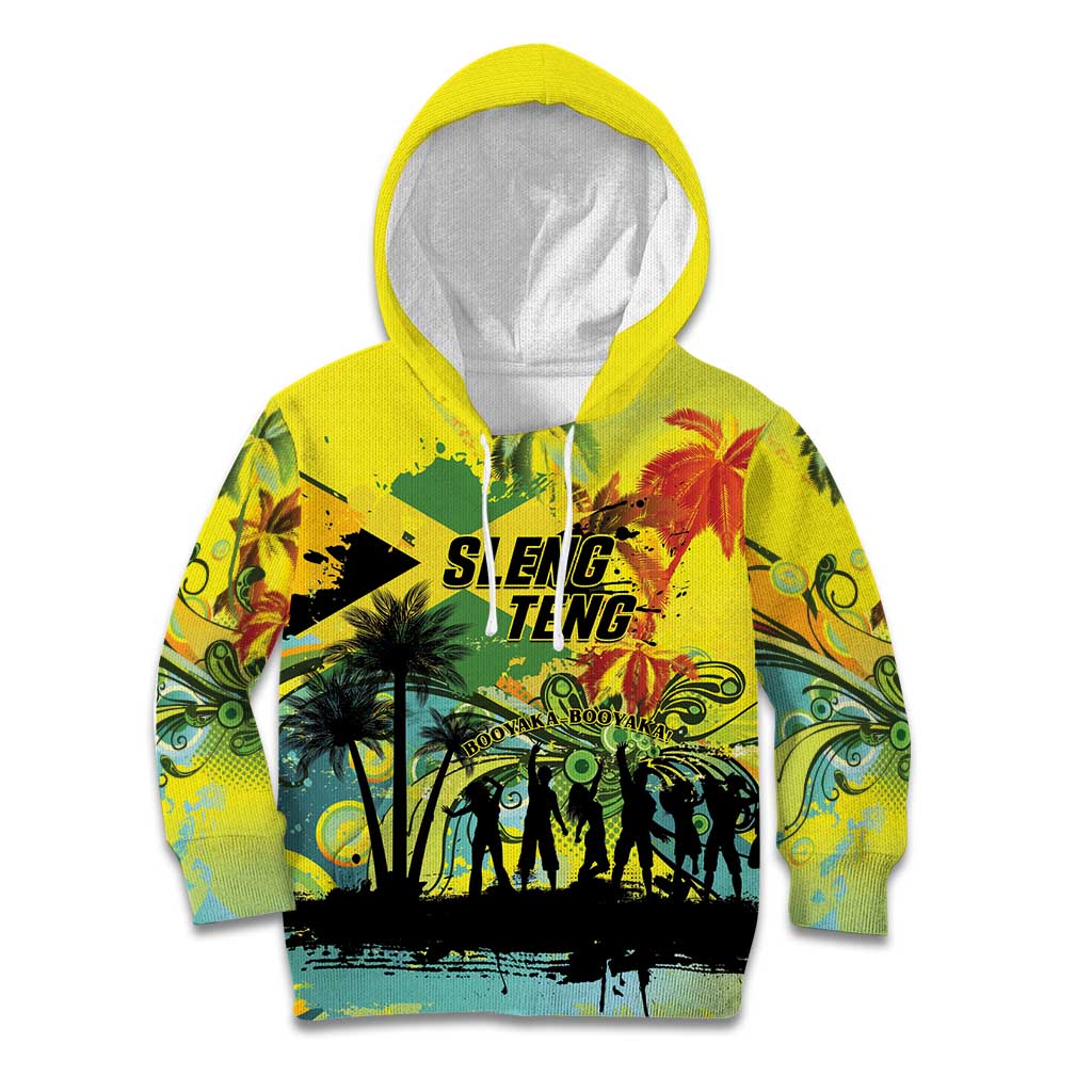 Personalized Jamaica Sleng Teng Riddim Kid Hoodie Booyaka Booyaka - Wonder Print Shop