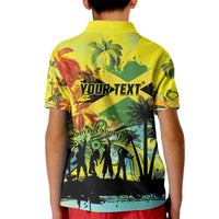 Personalized Jamaica Sleng Teng Riddim Kid Polo Shirt Booyaka Booyaka - Wonder Print Shop