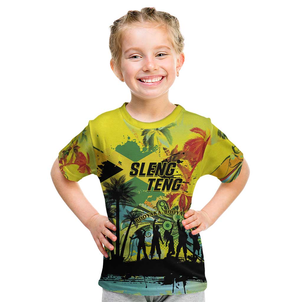 Personalized Jamaica Sleng Teng Riddim Kid T Shirt Booyaka Booyaka - Wonder Print Shop