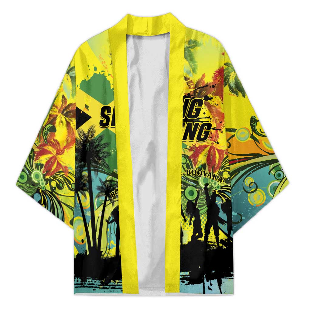 Personalized Jamaica Sleng Teng Riddim Kimono Booyaka Booyaka - Wonder Print Shop