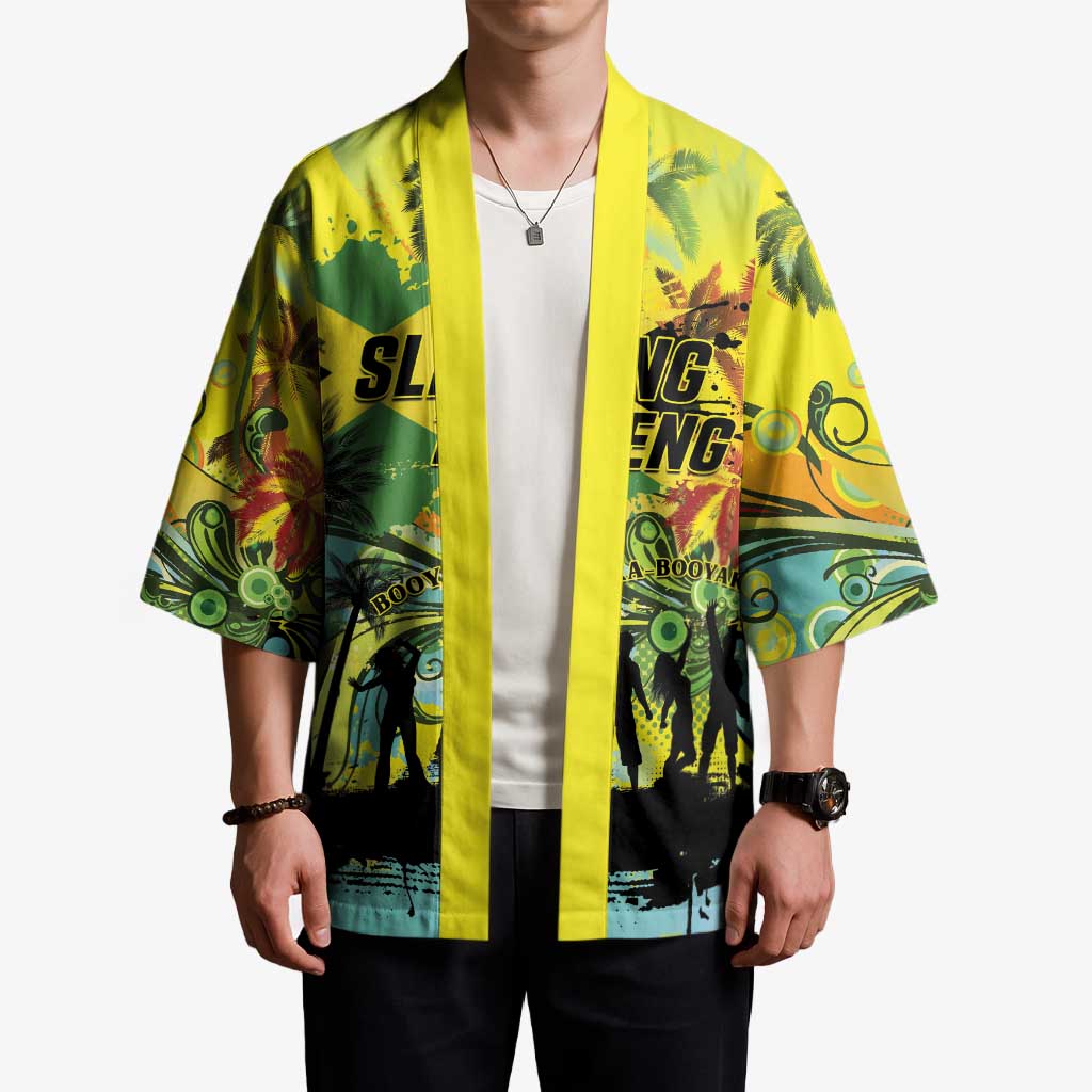 Personalized Jamaica Sleng Teng Riddim Kimono Booyaka Booyaka - Wonder Print Shop