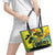 Jamaica Sleng Teng Riddim Leather Tote Bag Booyaka Booyaka - Wonder Print Shop