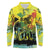 Personalized Jamaica Sleng Teng Riddim Long Sleeve Polo Shirt Booyaka Booyaka - Wonder Print Shop
