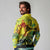Personalized Jamaica Sleng Teng Riddim Long Sleeve Polo Shirt Booyaka Booyaka - Wonder Print Shop