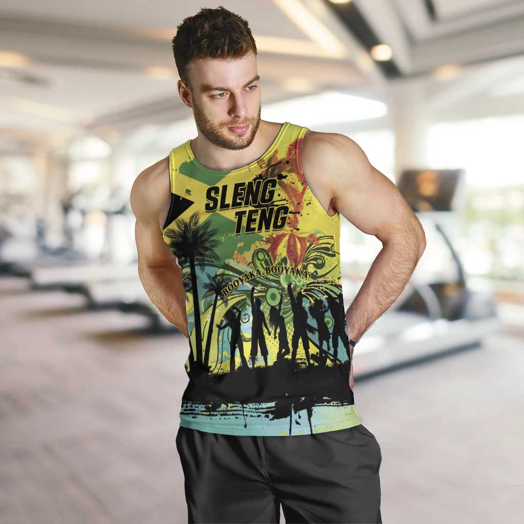 Personalized Jamaica Sleng Teng Riddim Men Tank Top Booyaka Booyaka - Wonder Print Shop