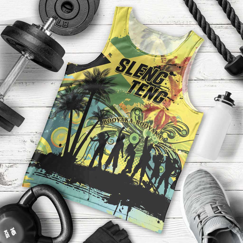 Personalized Jamaica Sleng Teng Riddim Men Tank Top Booyaka Booyaka - Wonder Print Shop