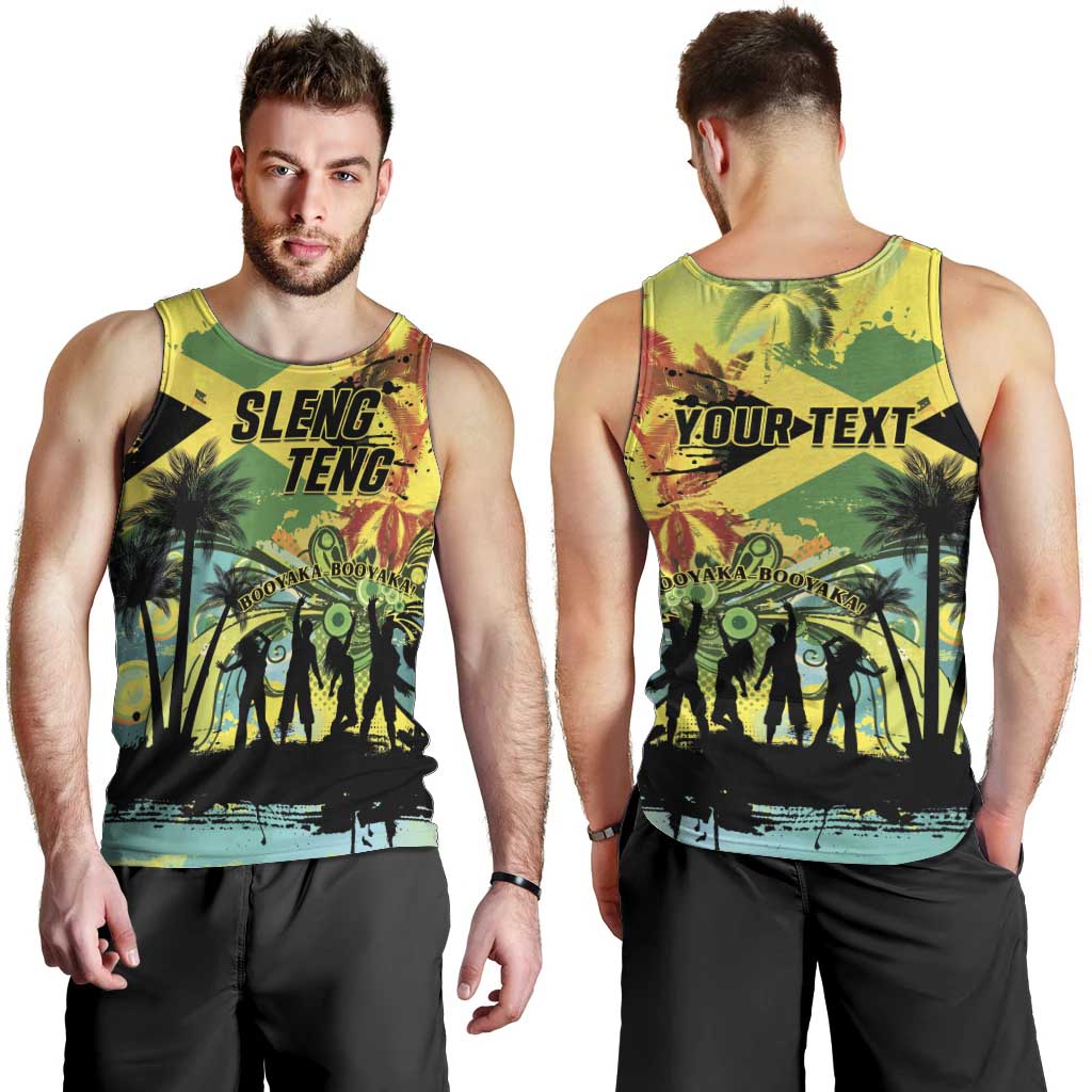 Personalized Jamaica Sleng Teng Riddim Men Tank Top Booyaka Booyaka - Wonder Print Shop