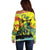 Personalized Jamaica Sleng Teng Riddim Off Shoulder Sweater Booyaka Booyaka - Wonder Print Shop