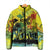 Personalized Jamaica Sleng Teng Riddim Padded Jacket Booyaka Booyaka - Wonder Print Shop