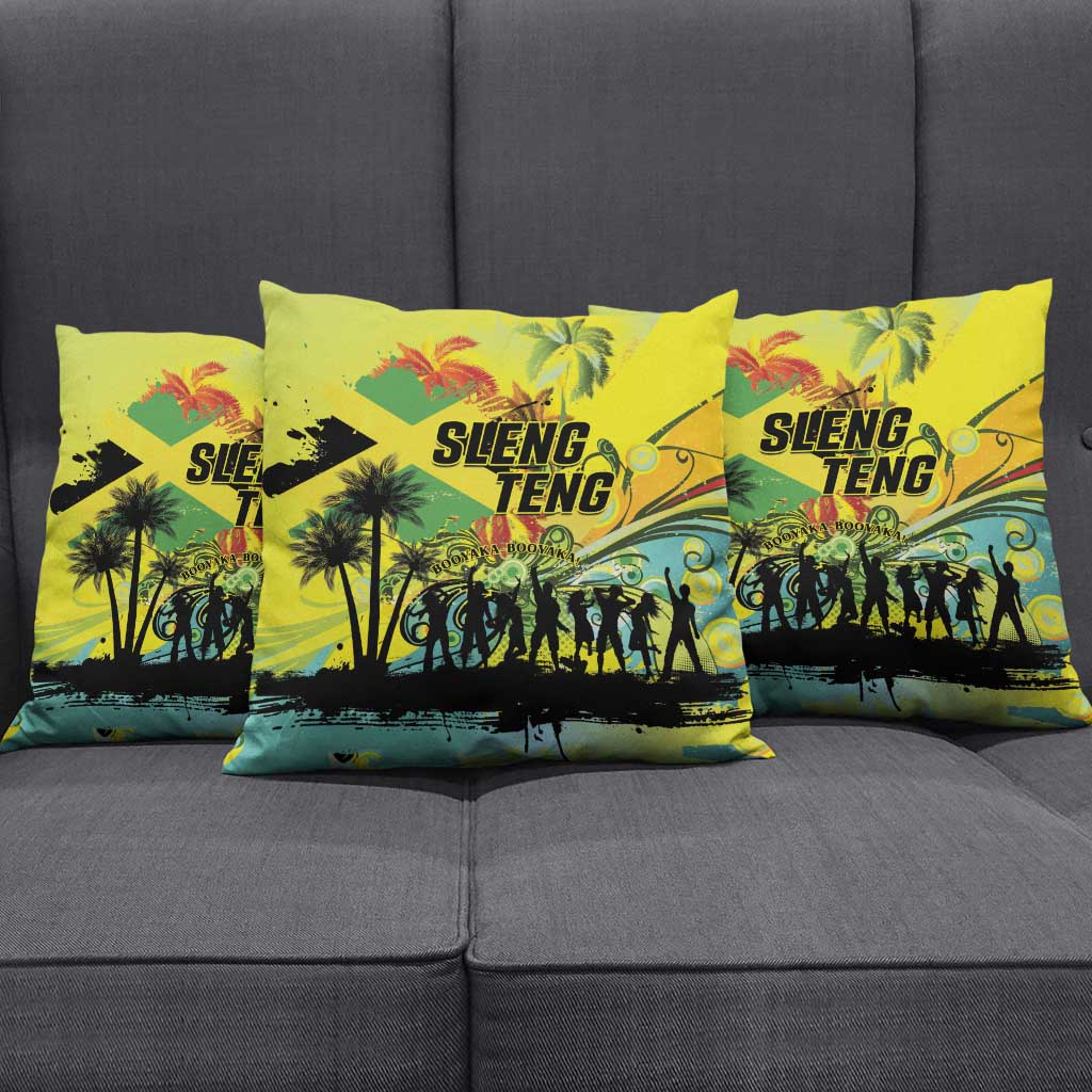 Jamaica Sleng Teng Riddim Pillow Cover Booyaka Booyaka - Wonder Print Shop