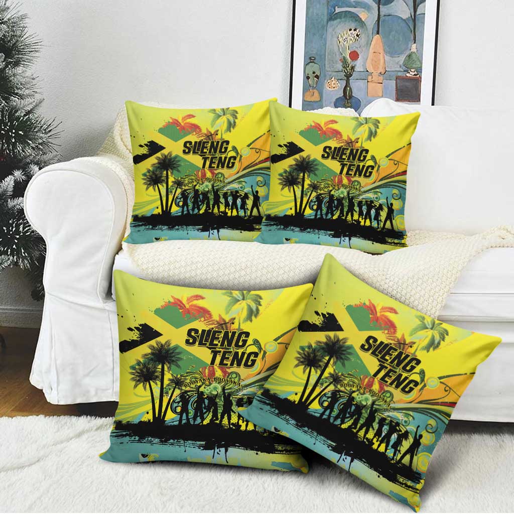 Jamaica Sleng Teng Riddim Pillow Cover Booyaka Booyaka - Wonder Print Shop