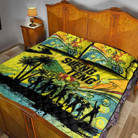 Jamaica Sleng Teng Riddim Quilt Bed Set Booyaka Booyaka - Wonder Print Shop