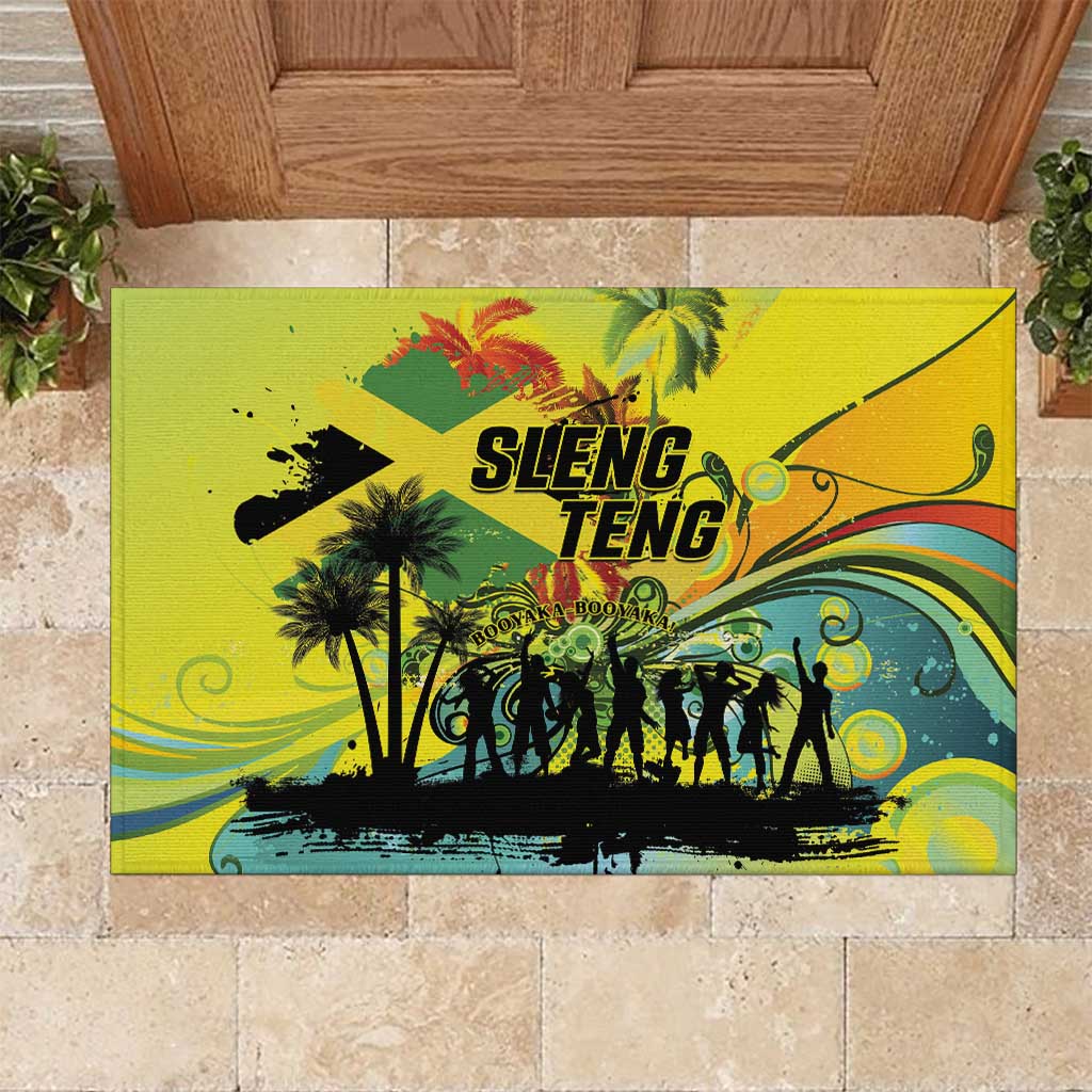 Jamaica Sleng Teng Riddim Rubber Doormat Booyaka Booyaka - Wonder Print Shop